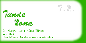 tunde mona business card